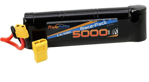 8.4V 7-Cell 5000mAh NiMH Flat Battery Pack w/XT60 & TRX HC P - Race Dawg RC