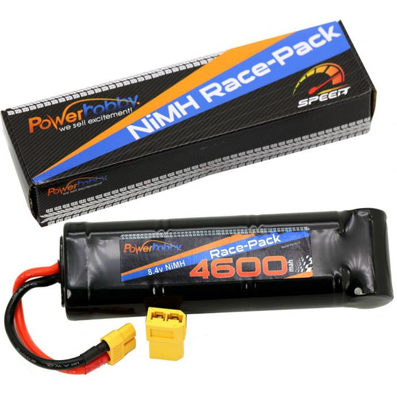 8.4V 7-Cell 4600mAh NiMH Flat Battery Pack w/XT60 & TRX HC P - Race Dawg RC