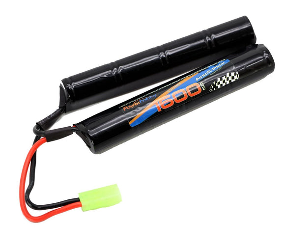 9.6V 1600mAh Airsoft Battery NiMH Butterfly Battery Pack w/ - Race Dawg RC