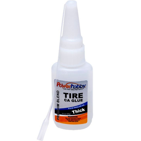 Premium Blend RC CA Tire Glue w/Tip Thick 0.75oz - Race Dawg RC