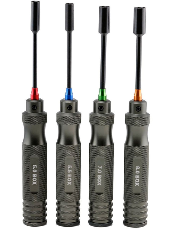 Pro Series Nut Driver Tool Set 5mm, 5.5mm, 7mm, 8mm - Race Dawg RC