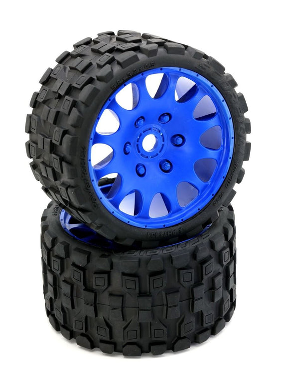 Powerhobby Scorpion Belted Monster Truck Tires / Wheels w - Race Dawg RC