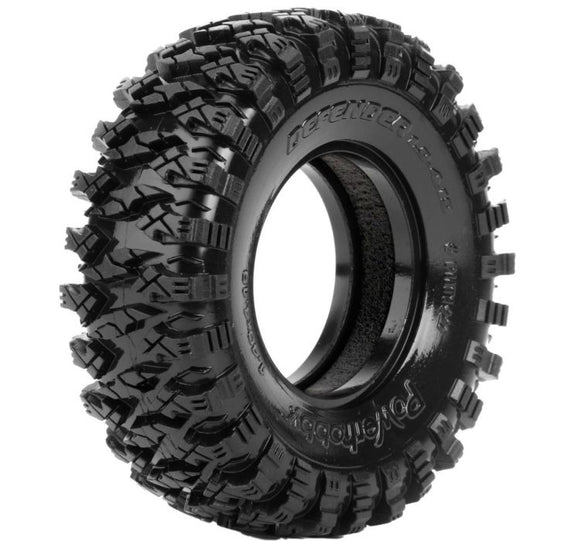 Defender 1.9 4.19 Crawler Tires, Dual Stage Soft/Medium - Race Dawg RC