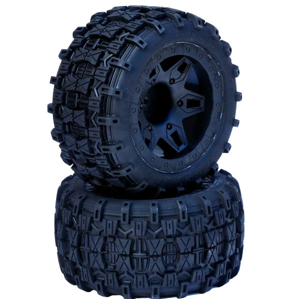 Raptor 2.8 Belted 1/10 Stadium Truck Tires 0 Offset Front 2WD - Race Dawg RC