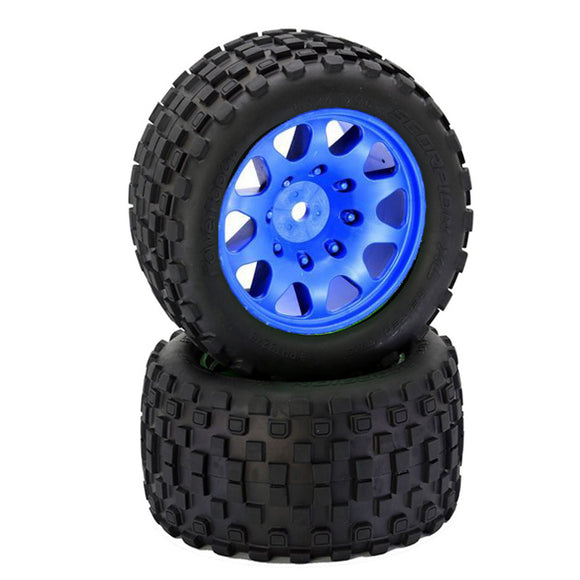 Scorpion XL Belted Tires Viper Wheels Arrma Kraton Outcast 8S - Race Dawg RC