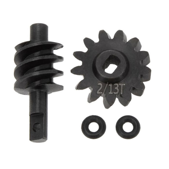 Steel Overdrive Gears Diff Worm Set 2T/13T, Overdrive 23% - Race Dawg RC