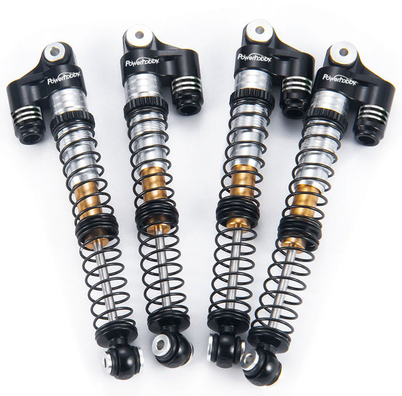 1/24 Aluminum 58mm Long Travel Shocks, Black, for Axial SCX24 - Race Dawg RC