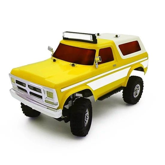 1/18 Tetra18 X2 RTR Scale Mini Crawler, Yellow/White - Race Dawg RC