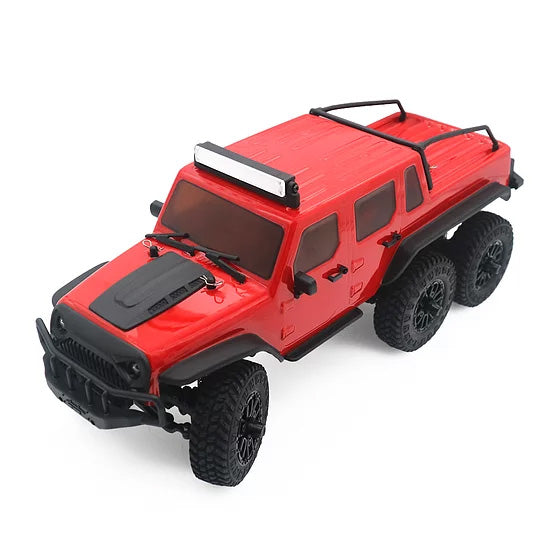 1/18 Tetra18 X1 6X6 RTR Scale Mini Crawler, Red - Race Dawg RC