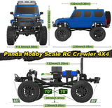 1/24 Tetra24 X3 Portal Edition RTR Scale Mini Crawler, Blue - Race Dawg RC