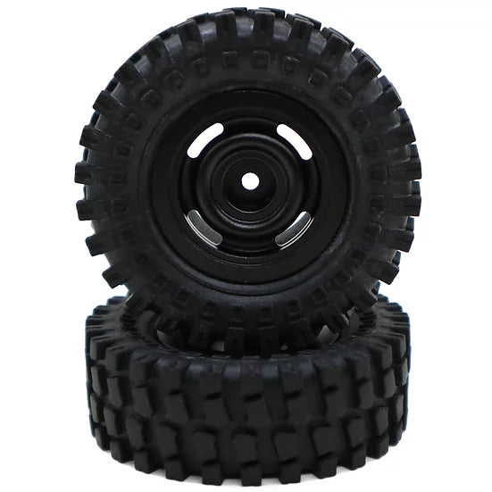 Classico4 Aluminum Wheels, Black with 60mm Tires fits - Race Dawg RC