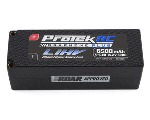 ProTek RC 4S 120C Low IR Si-Graphene + HV LiPo Battery (15.2V/6500mAh) w/5mm Connector (ROAR Approved) - Race Dawg RC