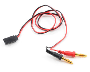 Receiver Charge Lead (Futaba Female to 4mm Banana Plugs) - Race Dawg RC