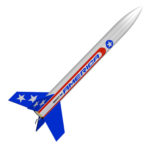 Quest America Model Rocket Kit-Skill Level 1 - Race Dawg RC