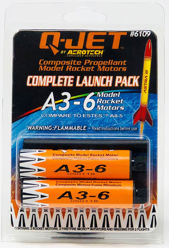 A3-6 (2-pack) Model Rocket Motors - Race Dawg RC