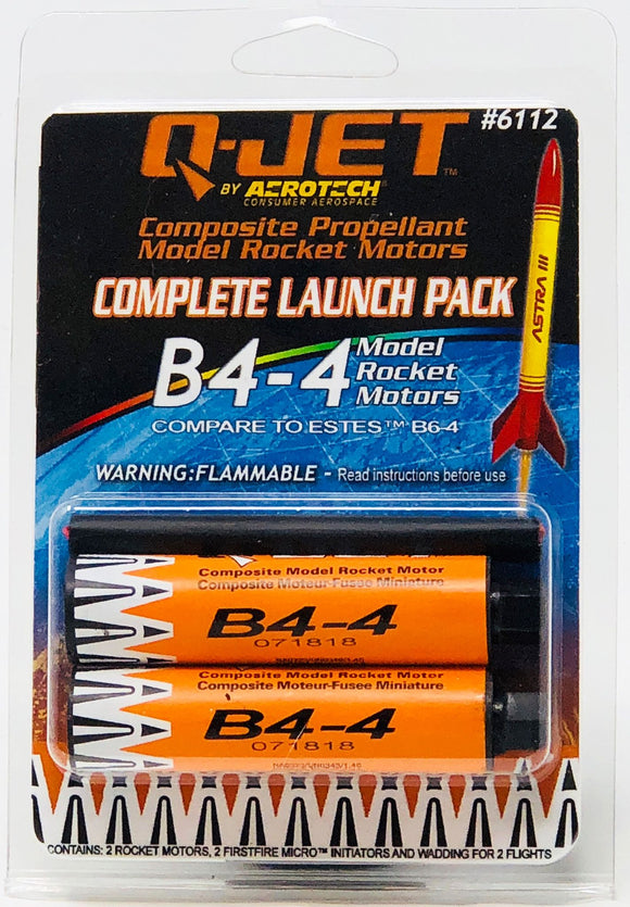 B4-4 (2-pack) Model Rocket Motors - Race Dawg RC