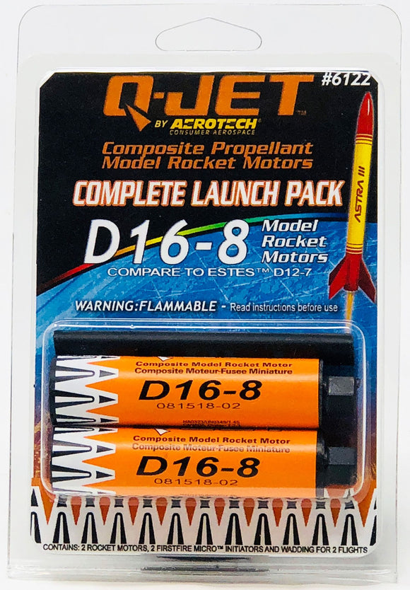 D16-8 (2-pack) Model Rocket Motors - Race Dawg RC