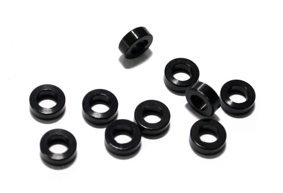 2mm Black Spacer with M3 Hole (10) - Race Dawg RC