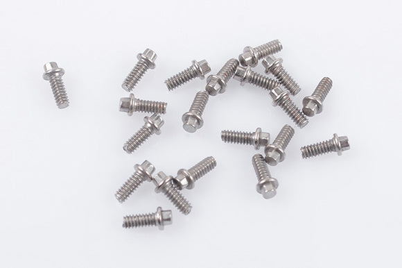 Miniature Scale Hex Bolts (M1.6 x 4mm) (Silver) - Race Dawg RC