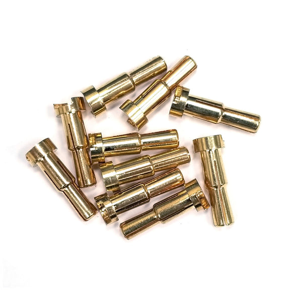 4/5mm Bullet Connector Plugs (50) - Race Dawg RC