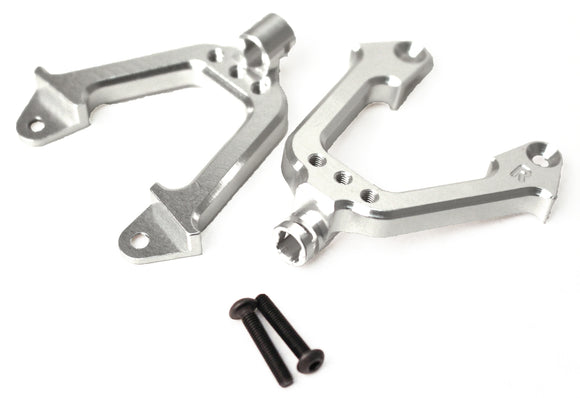 SCX10 Aluminum Rear Shock Tower Hoops, Silver - Race Dawg RC