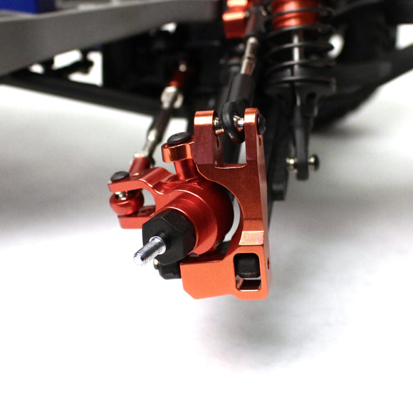 Slash 4WD Aluminum Front Hub Carriers (pr)-Red - Race Dawg RC