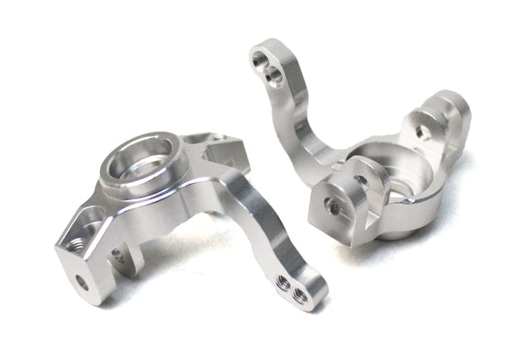 1/10 Yeti Aluminum Front Steering Knuckles (pr) -Silver - Race Dawg RC