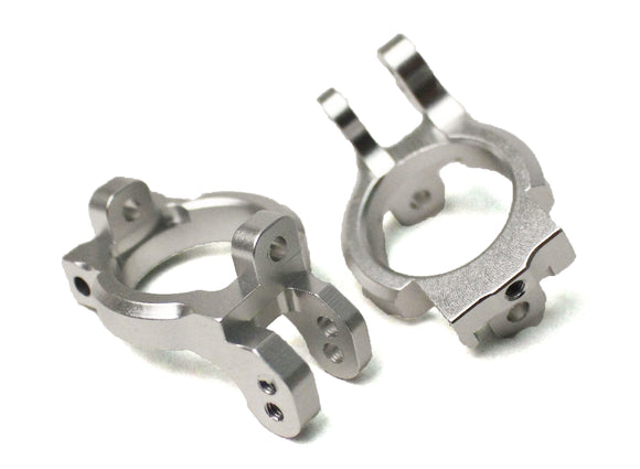 1/10 Yeti Aluminum Front Hub Carriers (pr) - Silver - Race Dawg RC