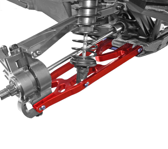X-Maxx F/R Alum Lower Suspension Arm Set-Red - Race Dawg RC