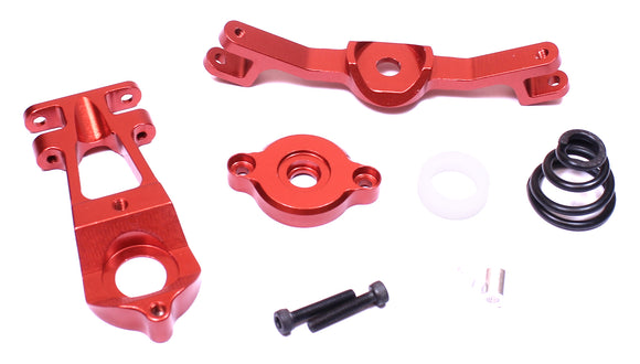 Revo Alum Complete Servo Saver Assembly - Red - Race Dawg RC