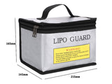 Lipo Battery Charging Safety Bag 215x145x165mm with Zipper - Race Dawg RC