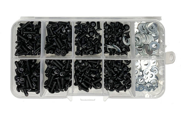 1/10 High Strength Steel Screw Assortment Box for RC Car (300 - Race Dawg RC