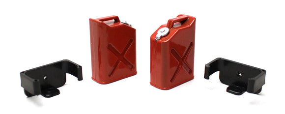 1/10 Scaler Plastic Gasoline Jugs (2) - Red - Race Dawg RC