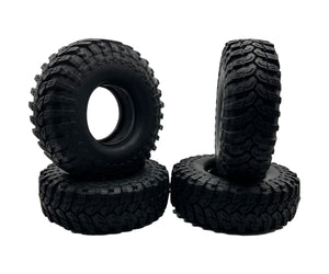 1.9" Crawler Tires with Foam Inserts (4pcs) Pattern D - Race Dawg RC
