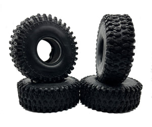 1.9" Crawler Tires with Foam Inserts (4pcs) Pattern E - Race Dawg RC