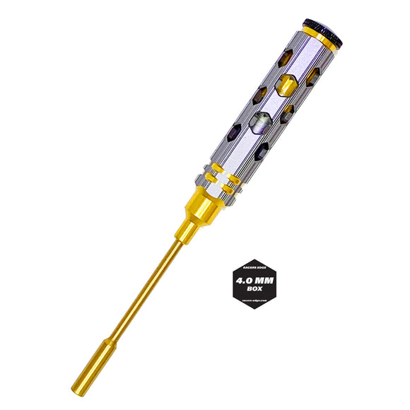 4mm Nut Driver Gold Ink Honeycomb Handle w/ Titanium - Race Dawg RC