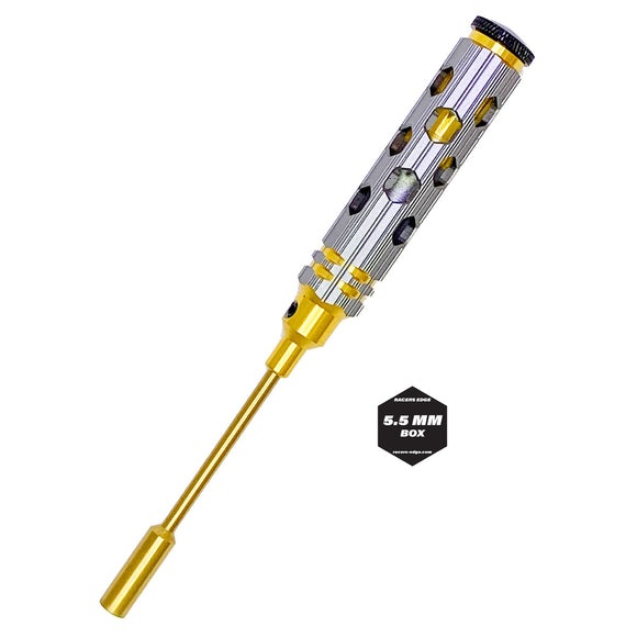 5.5mm Nut Driver Gold Ink Honeycomb Handle w/ Titanium - Race Dawg RC