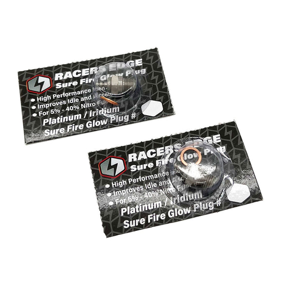 Platinum / Iridum Sure Fire #5 Cold Glow Plugs (2-Pack) - Race Dawg RC