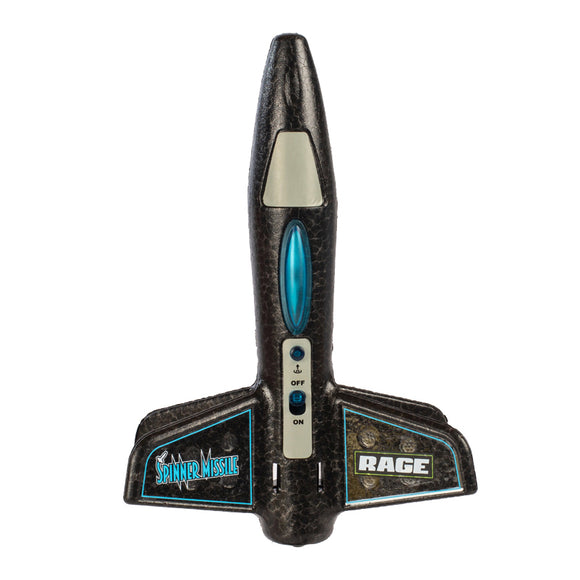 Spinner Missile - Black Electric Free-Flight Rocket - Race Dawg RC