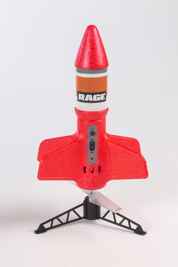 Spinner Missile X - Red Electric Free-Flight Rocket - Race Dawg RC
