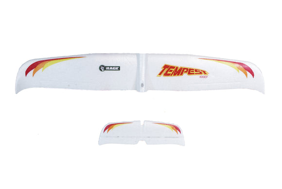 Main Wing and Tail Set; Tempest 600 - Race Dawg RC