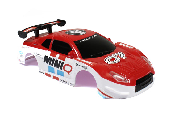 Painted and Decorated Body: Mini-Q - Race Dawg RC