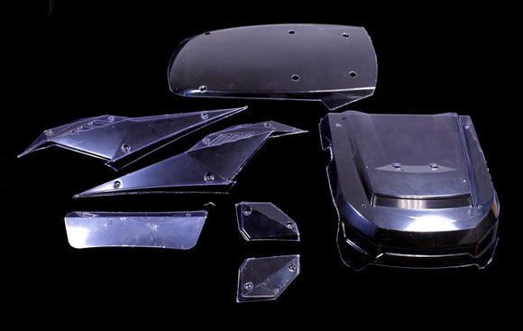 Clear Car Body & Front Window Set: RZX - Race Dawg RC