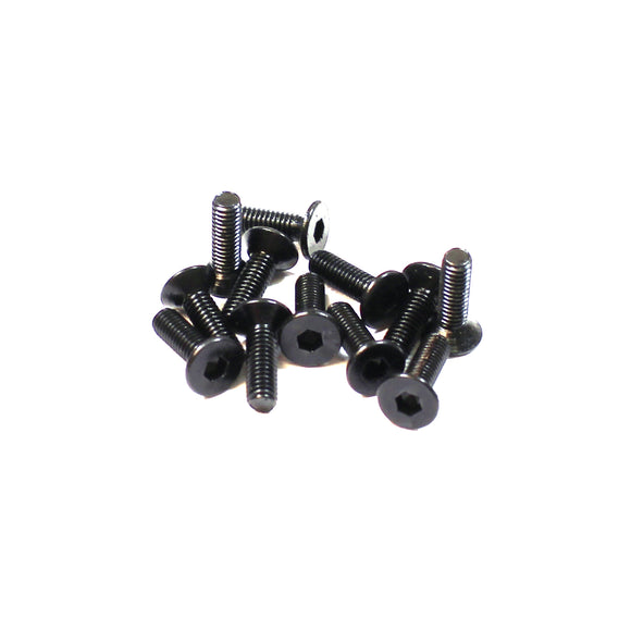 Hex Countersunk Self Tapping Screws 3x16mm (12): RZX - Race Dawg RC