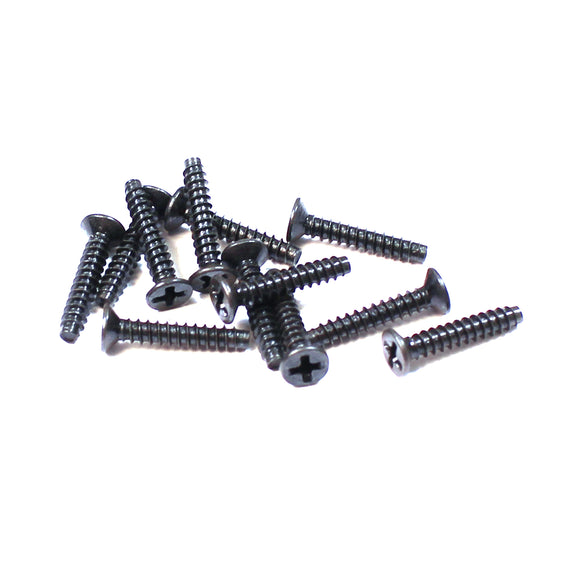 Phillips-Head Countersunk Self Tapping Screws 2.6x14mm (12): - Race Dawg RC