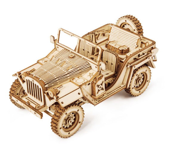 Scale Model Vehicles; Army 4x4 Field Car - Race Dawg RC