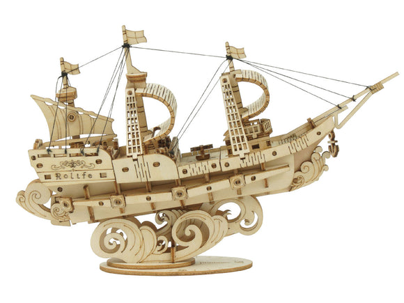 Classic 3D Wood Puzzles; Sailing Ship - Race Dawg RC
