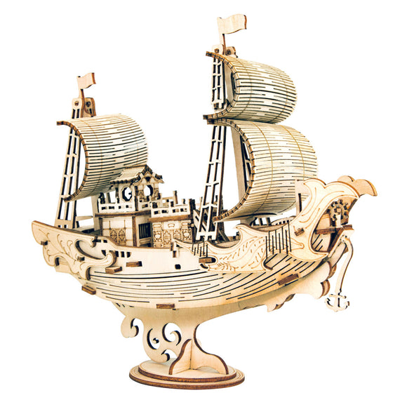 Classic 3D Wood Puzzles; Diplomatic Ship - Race Dawg RC