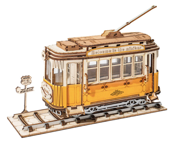 Classic 3D Wood Puzzles; Tramcar - Race Dawg RC