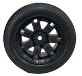 Trigger Belted 8S Monster Truck Tires, Mounted on Black - Race Dawg RC